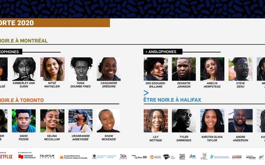 Le programme ÊTRE NOIR.E AU CANADA de la Fondation Fabienne Colas, présenté par NETFLIX, en collaboration avec la BANQUE NATIONALE, dévoile ses PARTICIPANTS 2020